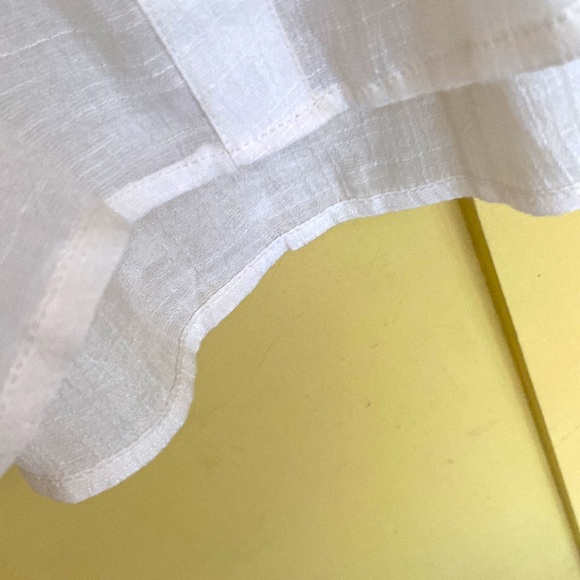 WHITE POETRY SHEER CAMISOLE TANK LINED LACE BRAT GIRL SUMMER STRAPS Sz M… - Picture 9 of 14